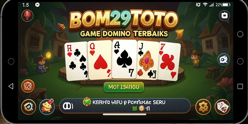 Tampilan gameplay yang seru dalam permainan Domino BOM29TOTO.