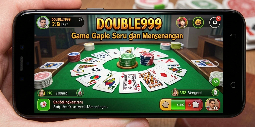 Tampilan screenshot utama dari gameplay Gaple yang seru.