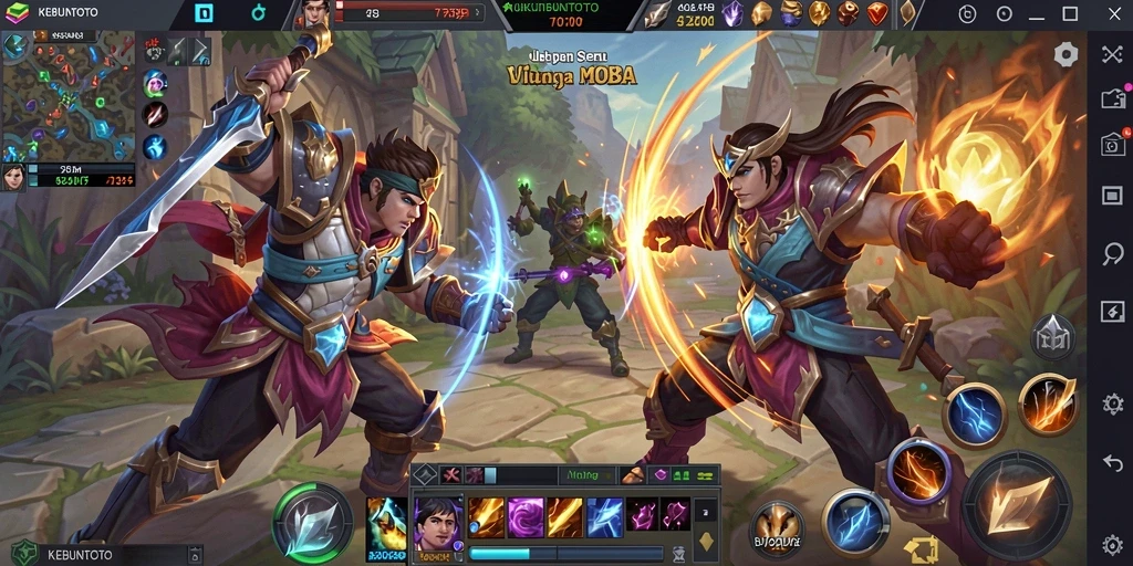 Tampilan gameplay KEBUNTOTO yang menegangkan dan penuh aksi.