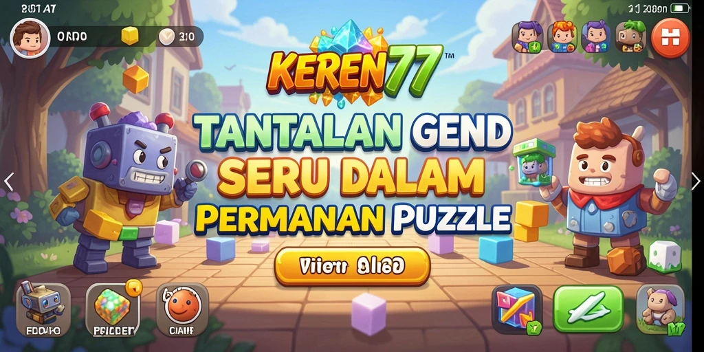 Tangkap momen seru saat menyusun puzzle di KEREN77.