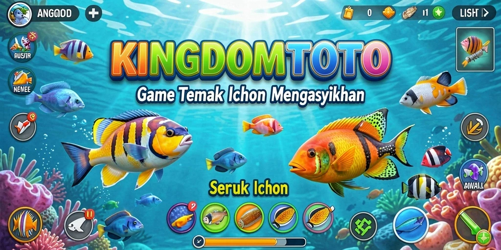 Screenshot gameplay KINGDOMTOTO menampilkan aksi menembak ikan yang mendebarkan.