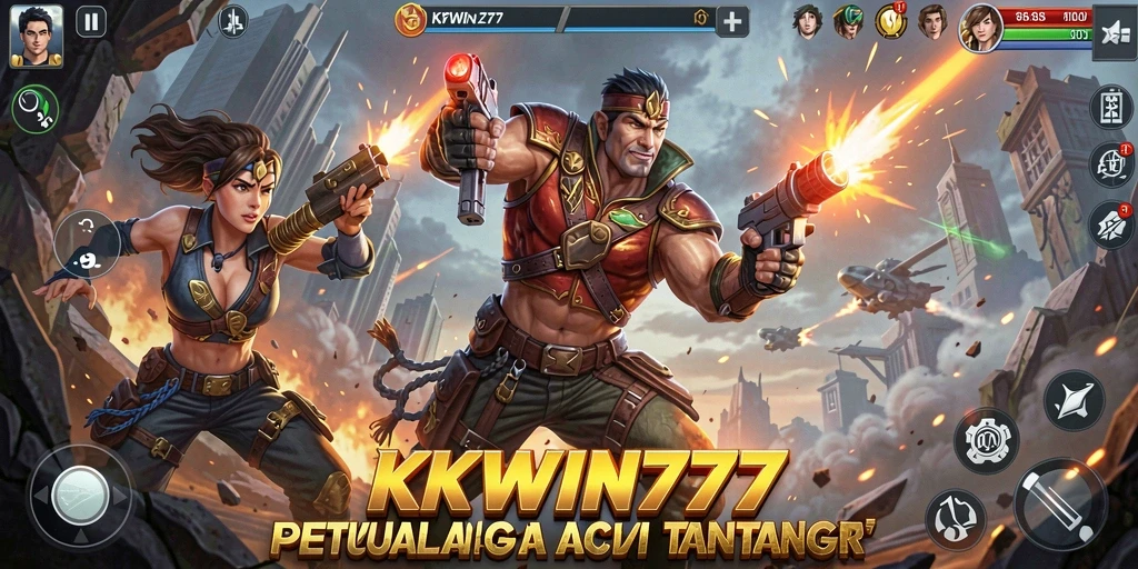 Tampilan gameplay KKWIN777 yang menegangkan dan penuh aksi.