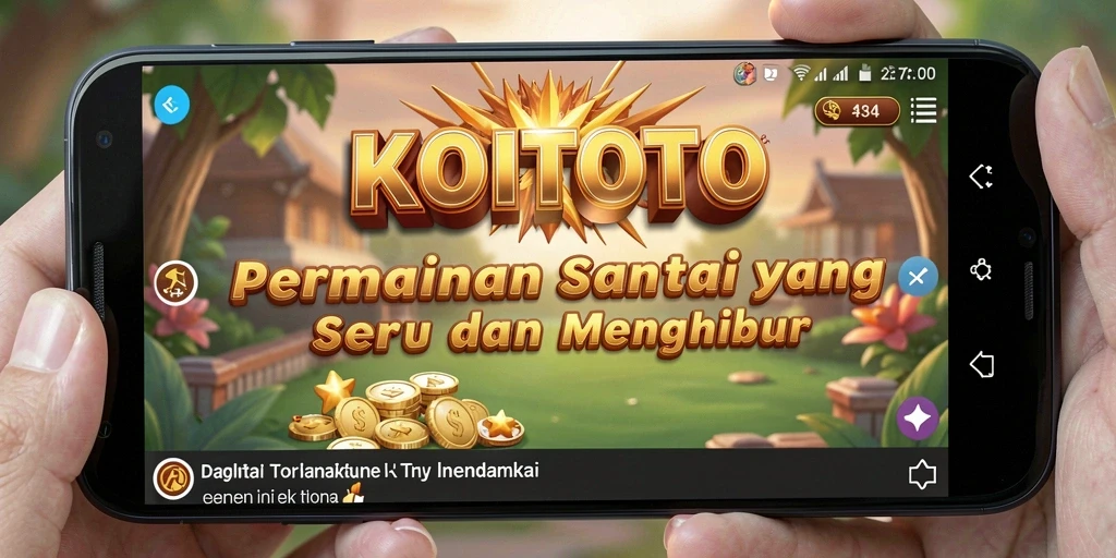 Tampilan gameplay KOITOTO yang ceria dan penuh warna.