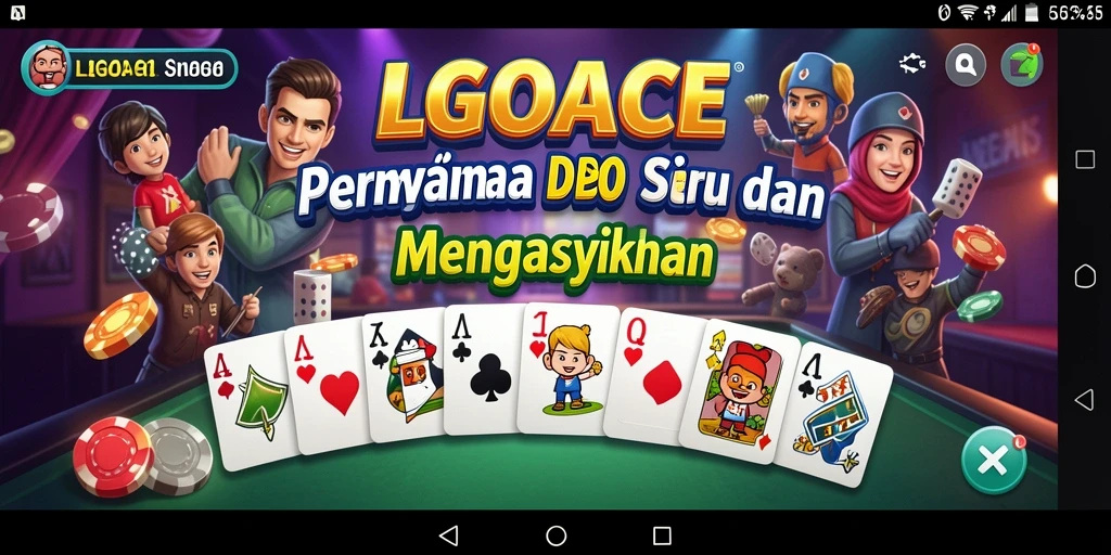 Tampilan gameplay seru LGOACE dengan pemain bersaing di Domino.