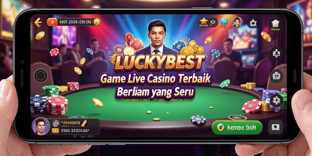 Tampilan gameplay Live Casino LUCKYBEST yang mendebarkan dan interaktif.