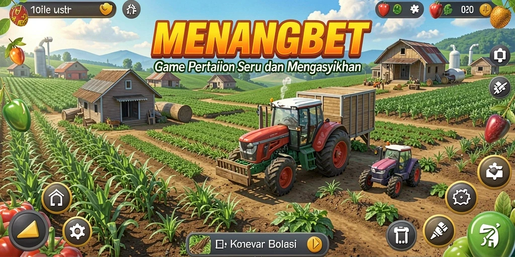 Tampilan menarik dari gameplay pertanian di MENANGBET.