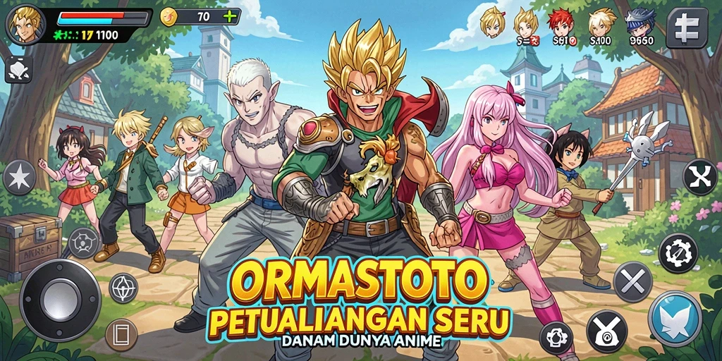 Gameplay menarik dalam dunia anime yang penuh petualangan.