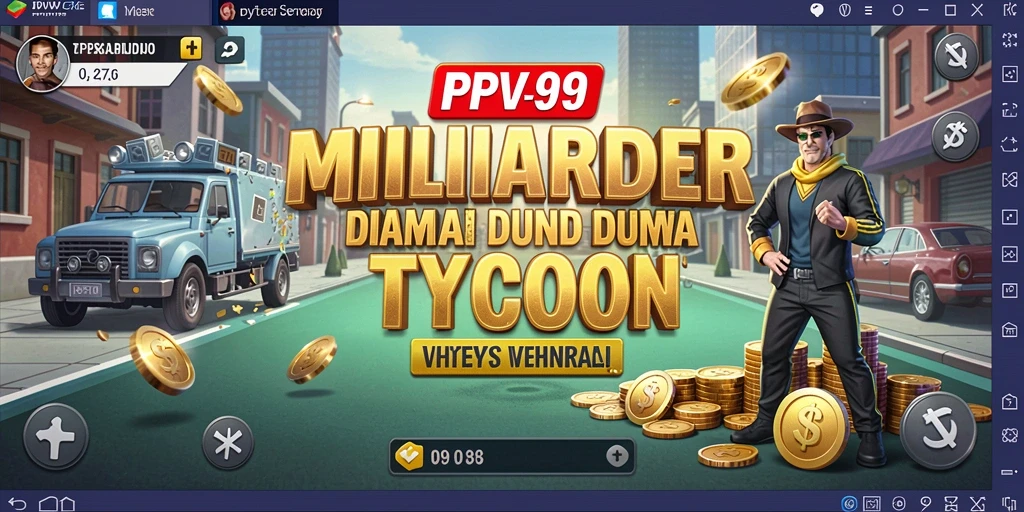 Tangkapan layar gameplay PPV99 menunjukkan aktivitas bisnis yang dinamis.