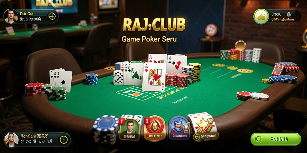 Tampilan gameplay Poker yang mendebarkan dan menarik