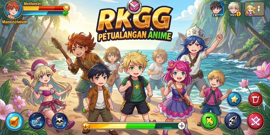 Screenshot RKGG menunjukkan aksi seru dalam dunia anime.